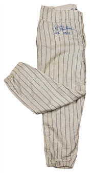 1969 Joe Pepitone Game Used and Signed New York Yankees Pinstripe Pants (JSA) 